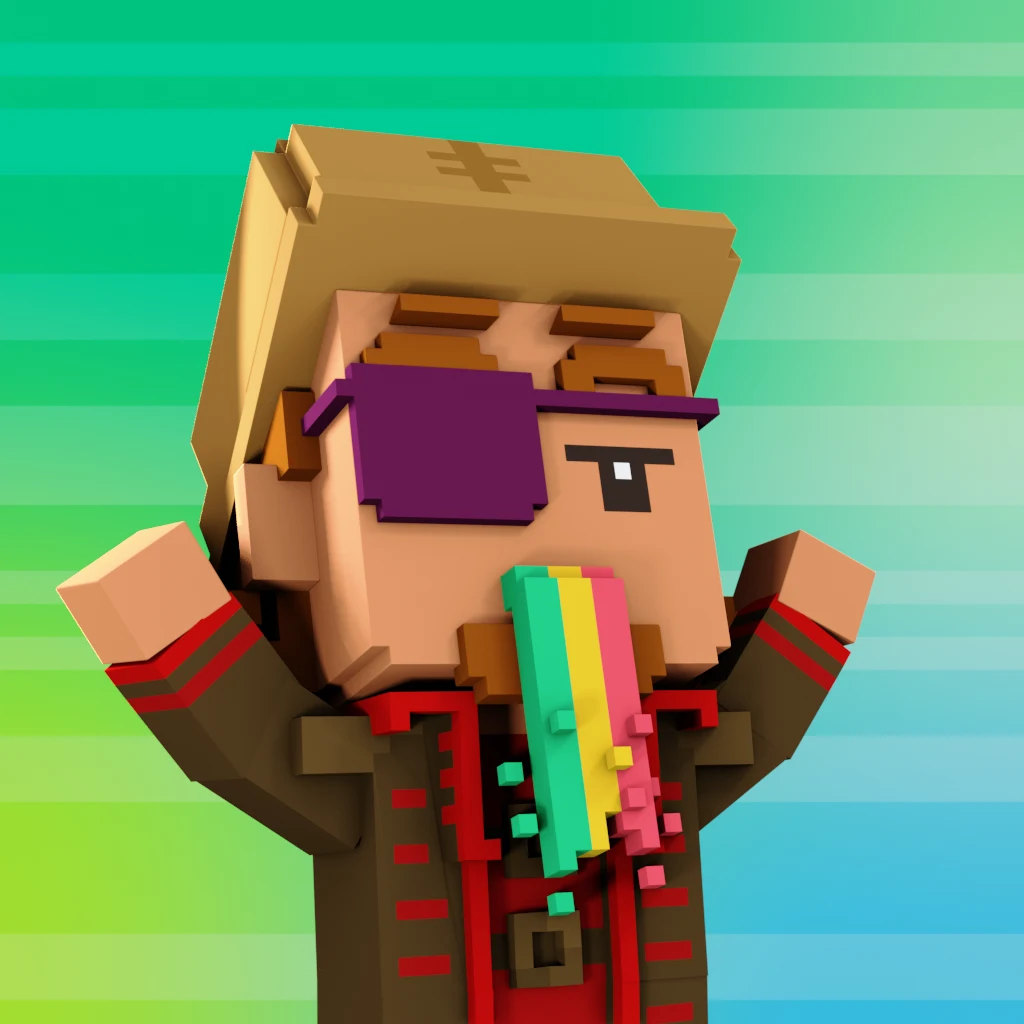 Pirate #6118 voxel render