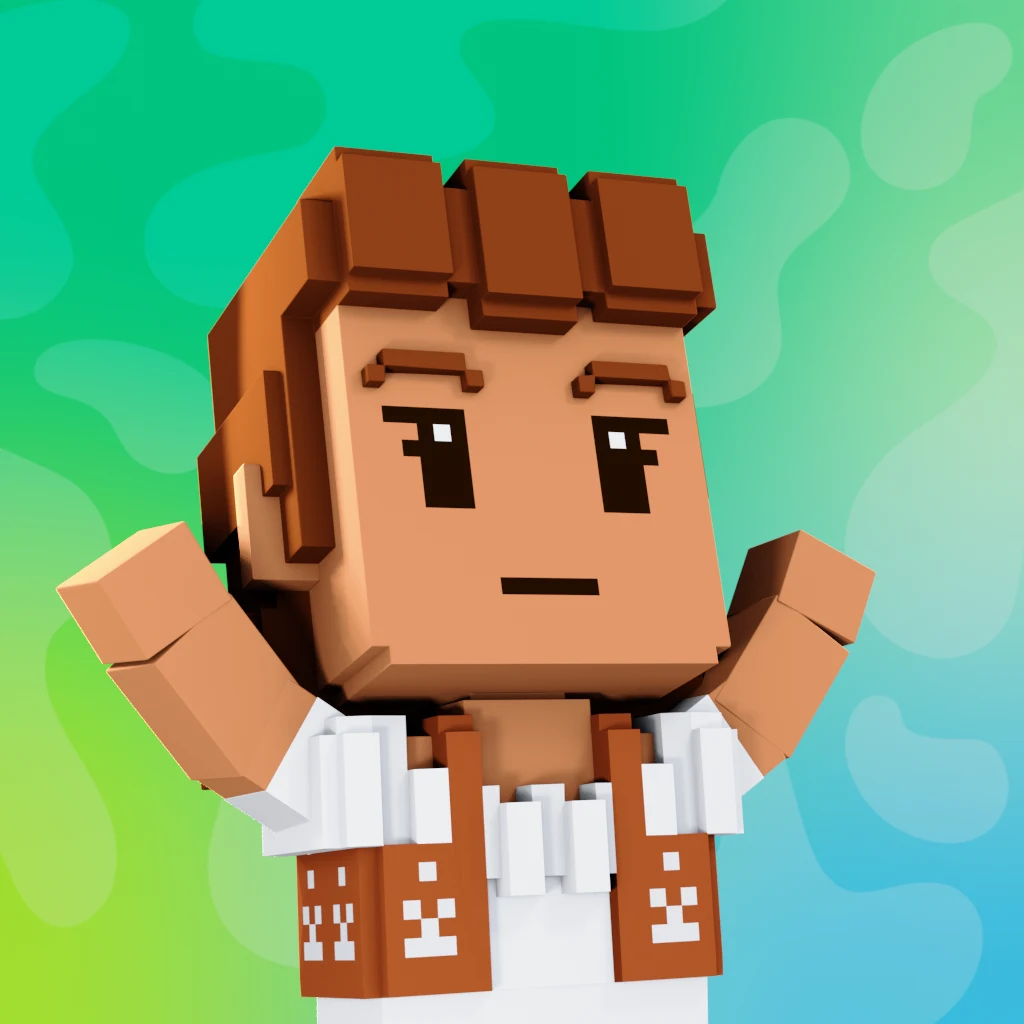 Pirate #612 voxel render
