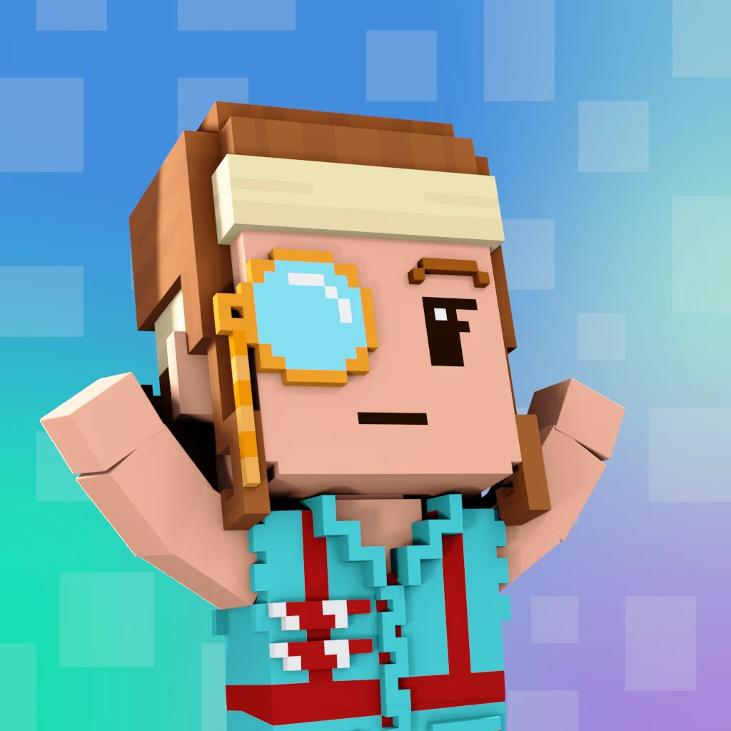 Pirate #6128 voxel render