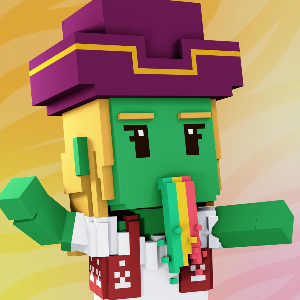 Pirate #6164 voxel render