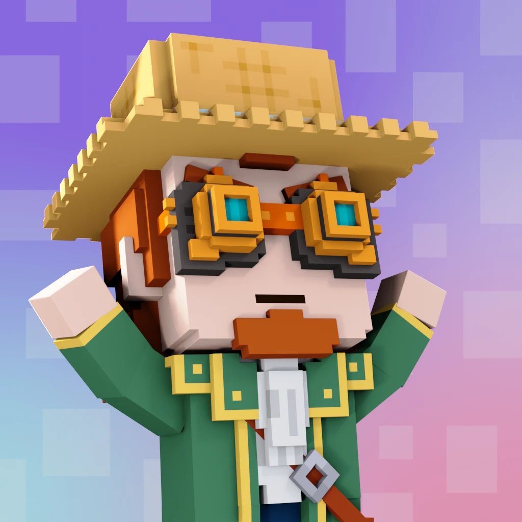 Pirate #6215 voxel render