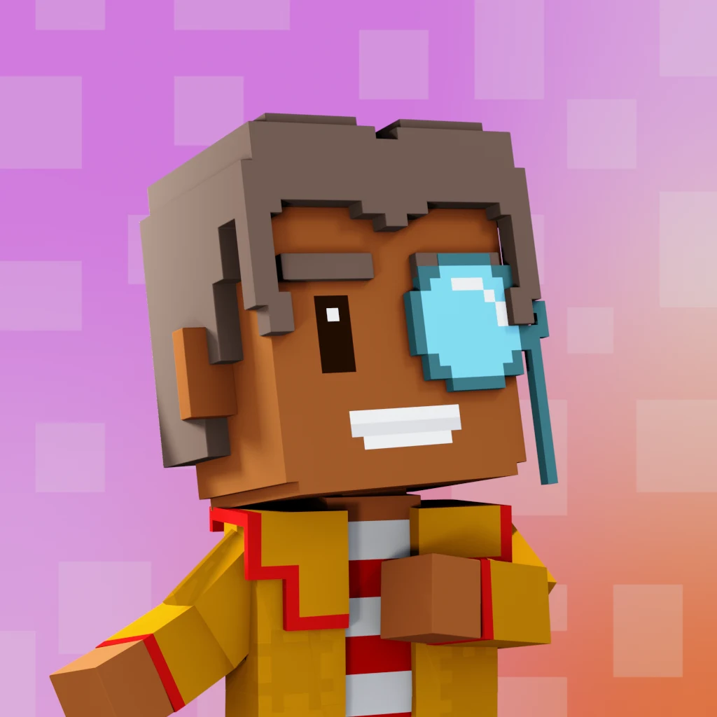Pirate #6219 voxel render