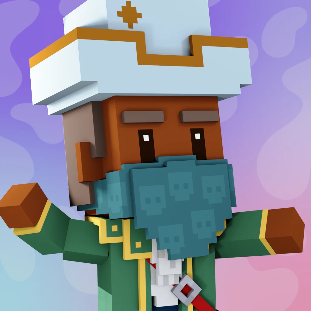 Pirate #6224 voxel render