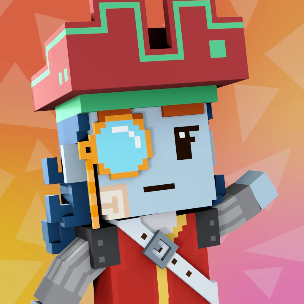 Pirate #623 voxel render