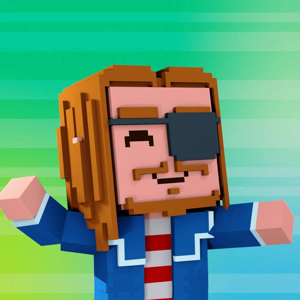 Pirate #6230 voxel render
