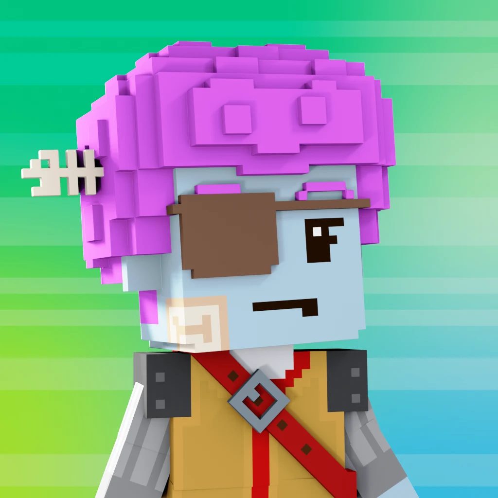 Pirate #6249 voxel render