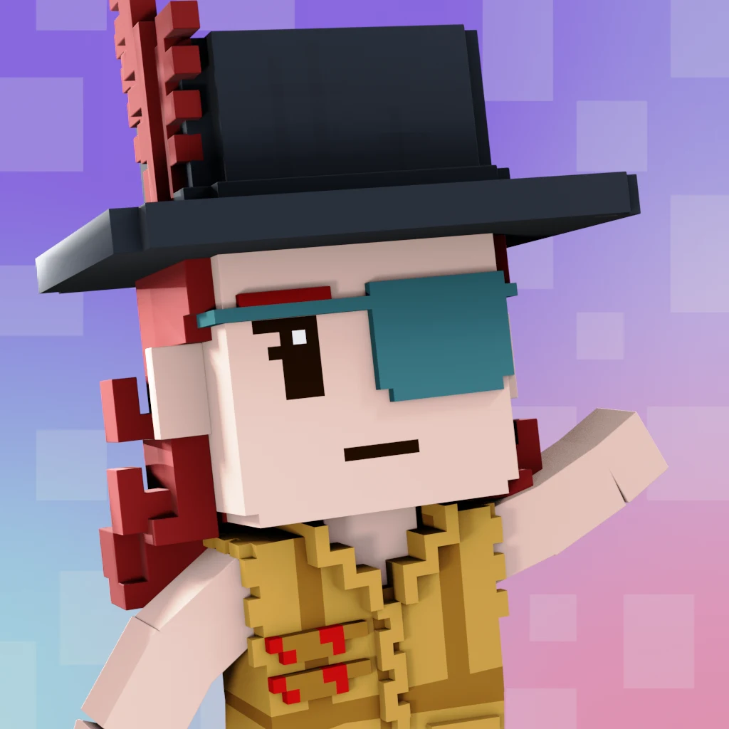 Pirate #6262 voxel render