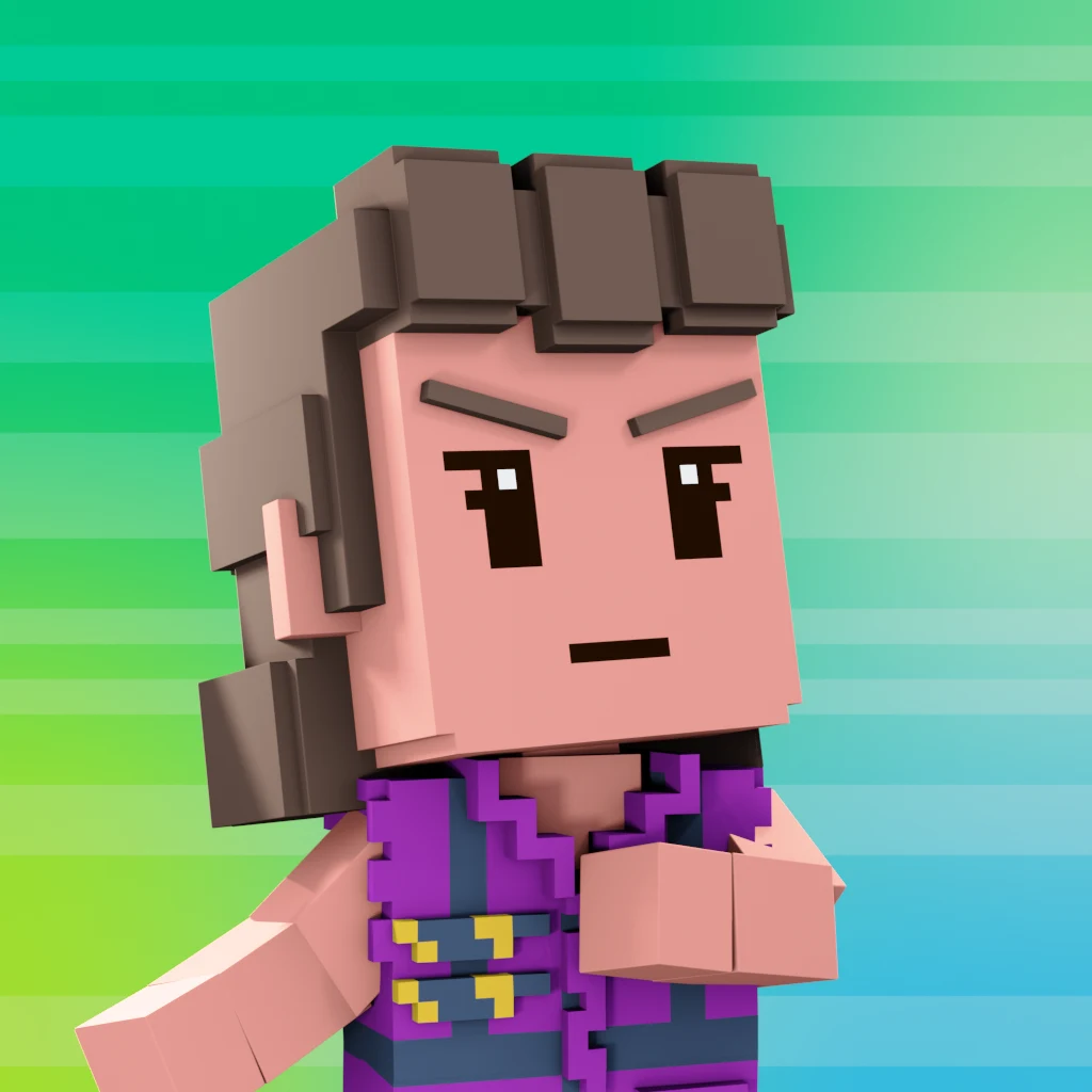 Pirate #628 voxel render