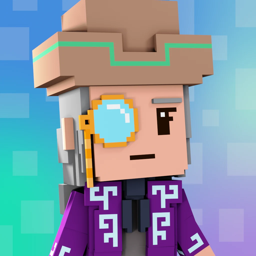 Pirate #6285 voxel render