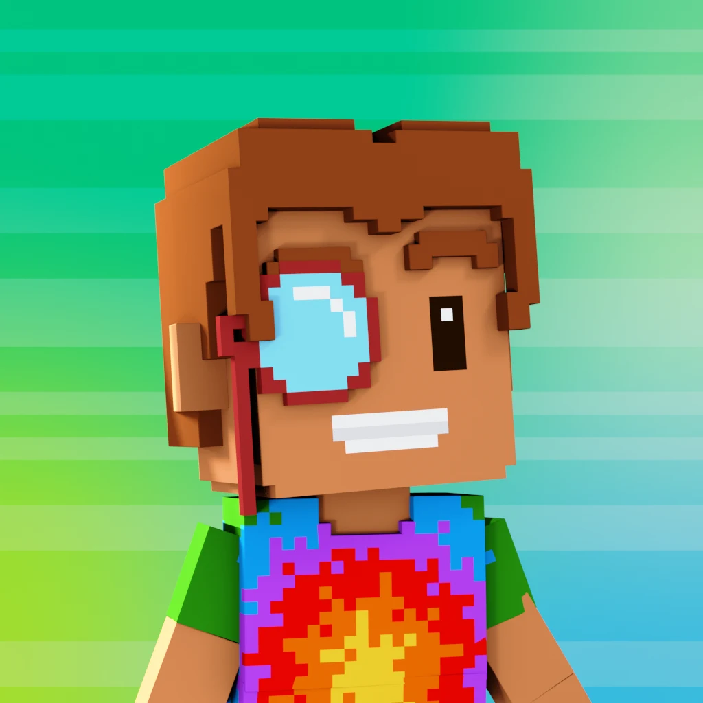 Pirate #6287 voxel render
