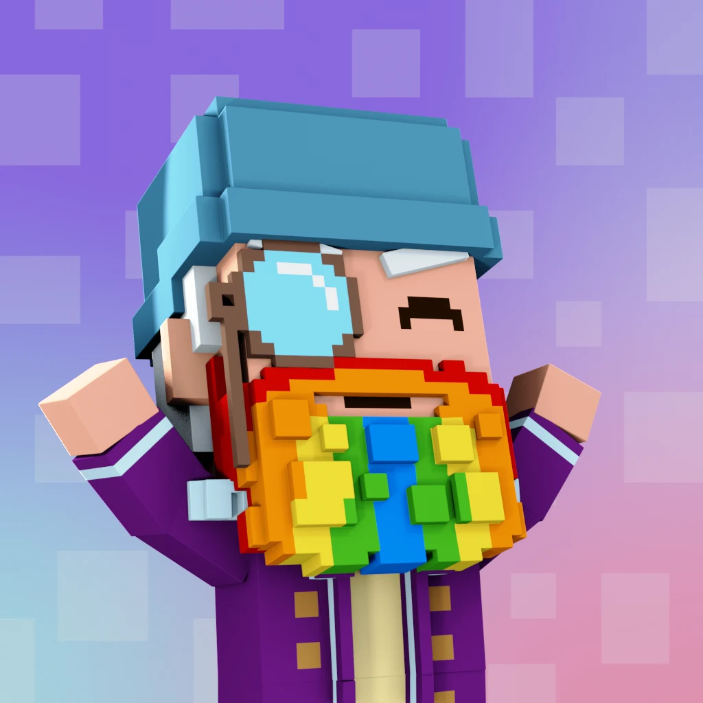 Pirate #6298 voxel render
