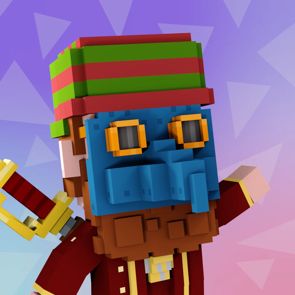 Pirate #6299 voxel render