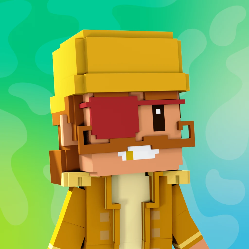 Pirate #63 voxel render