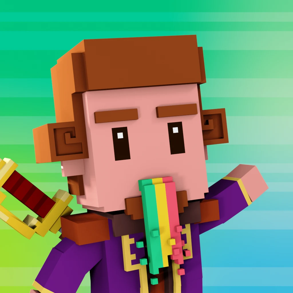 Pirate #630 voxel render