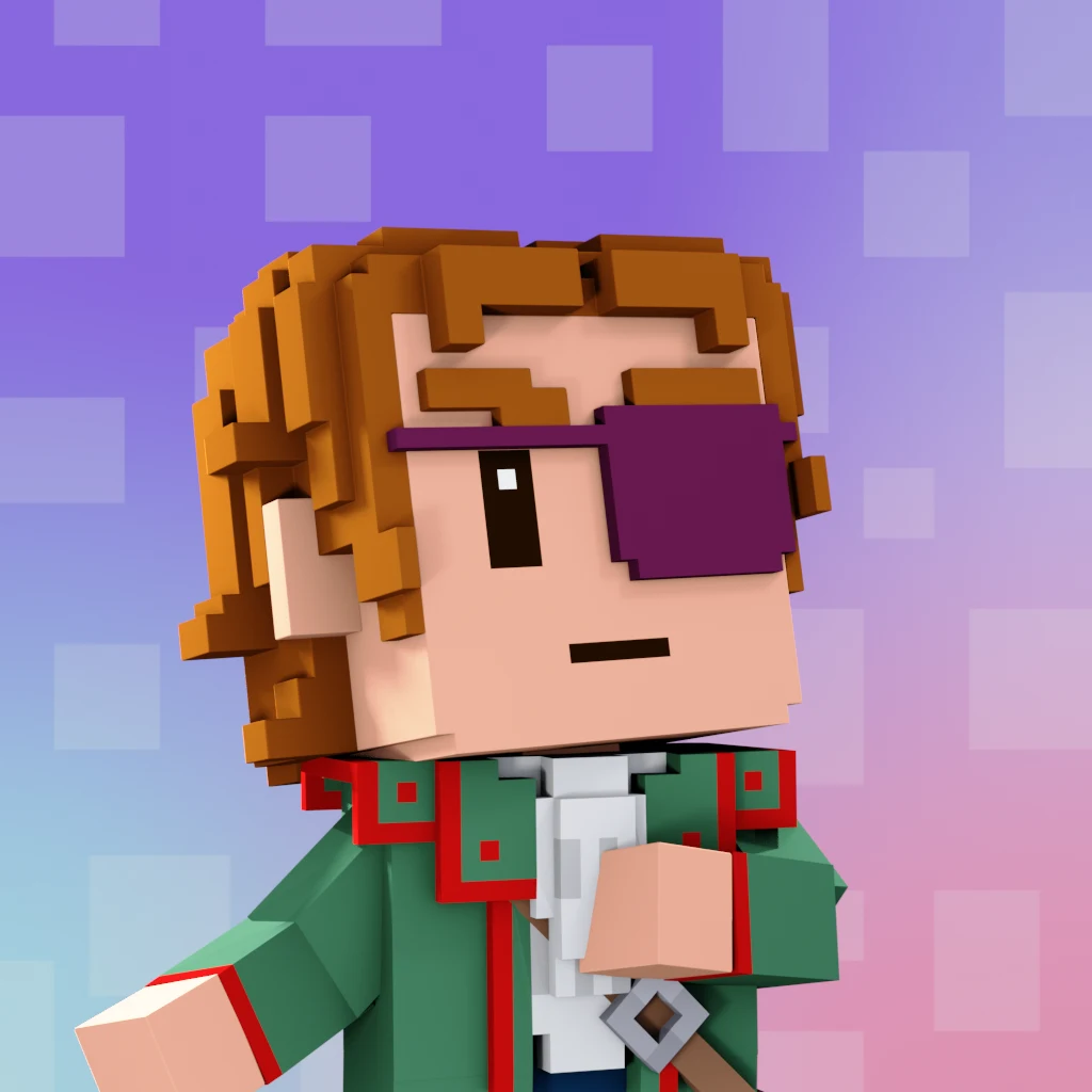 Pirate #6301 voxel render