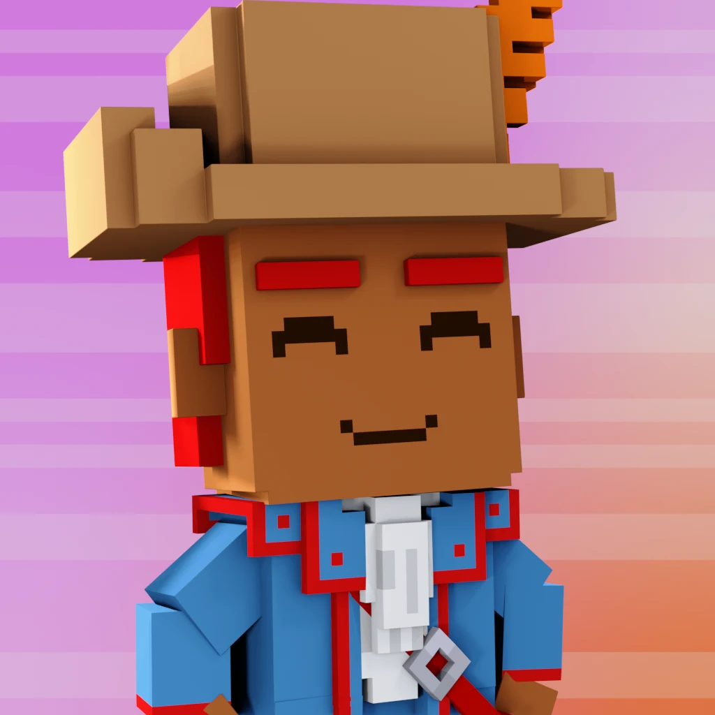 Pirate #6304 voxel render