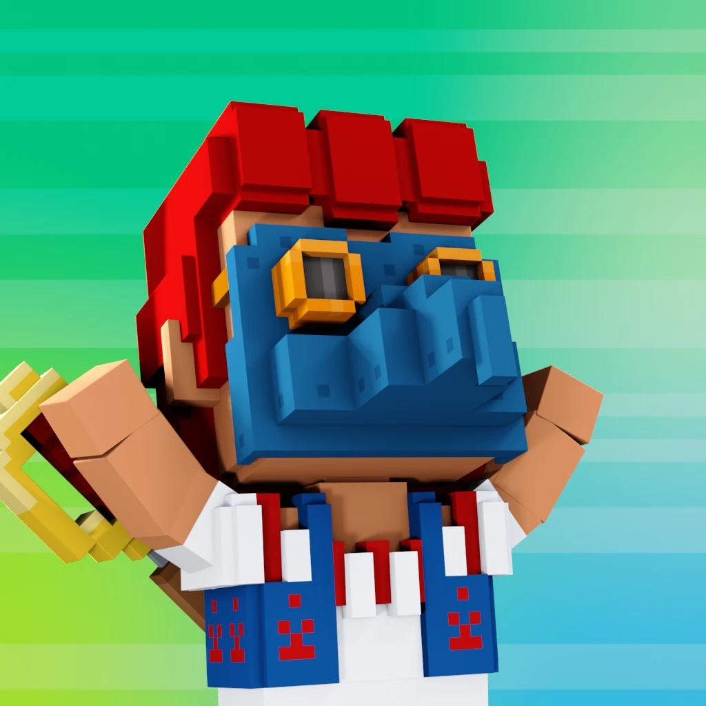 Pirate #6322 voxel render