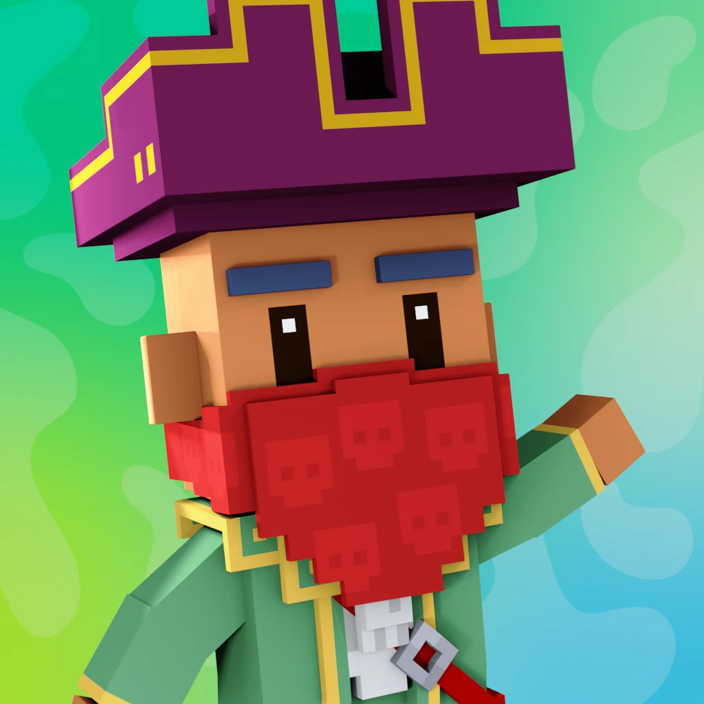 Pirate #6327 voxel render
