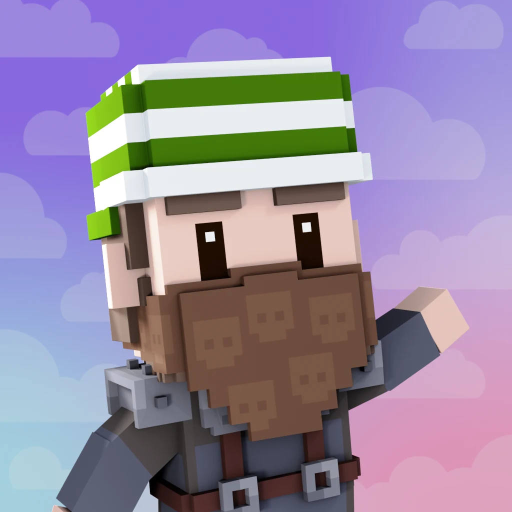 Pirate #6342 voxel render