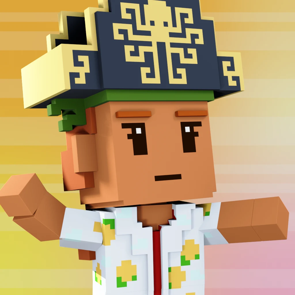 Pirate #6347 voxel render