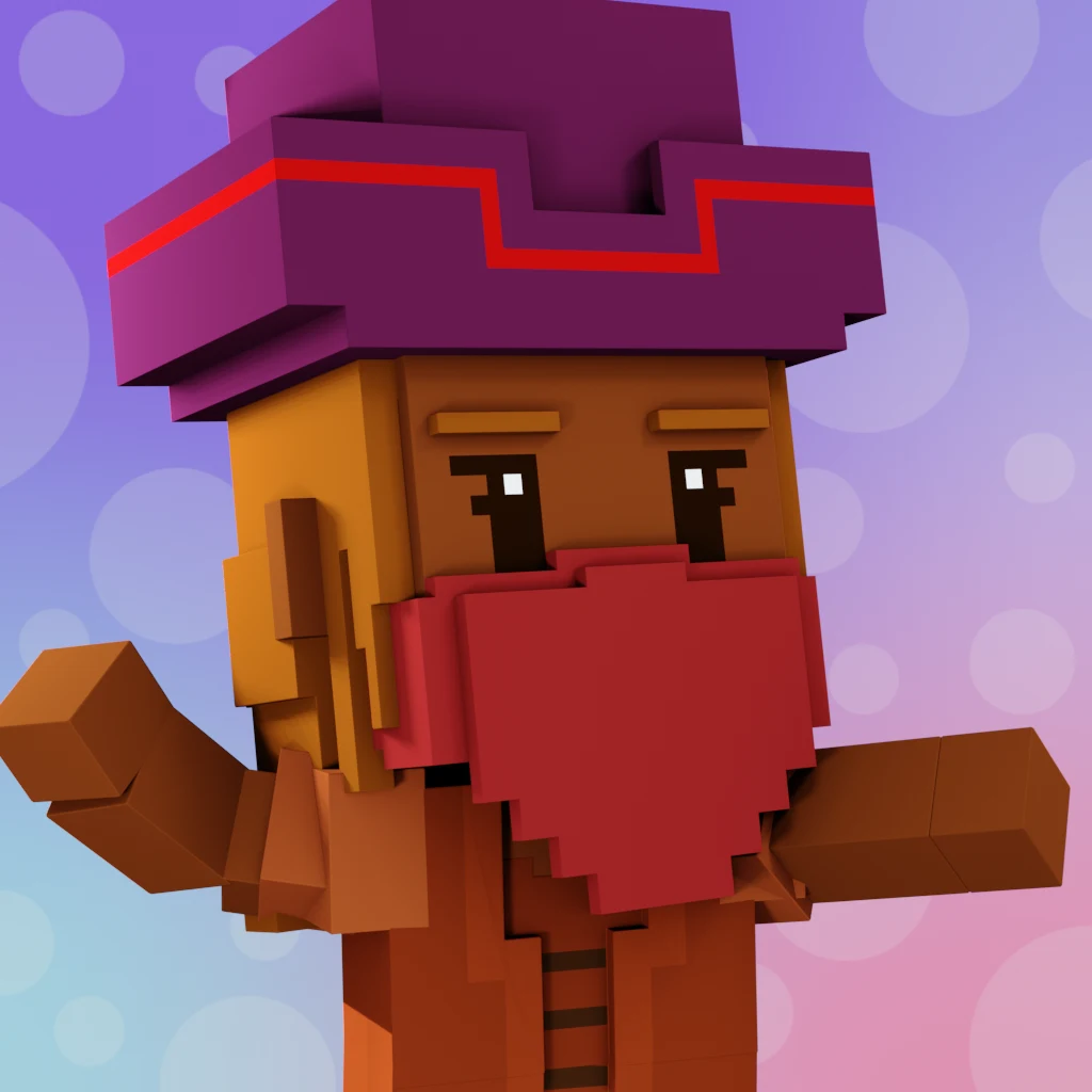 Pirate #6358 voxel render