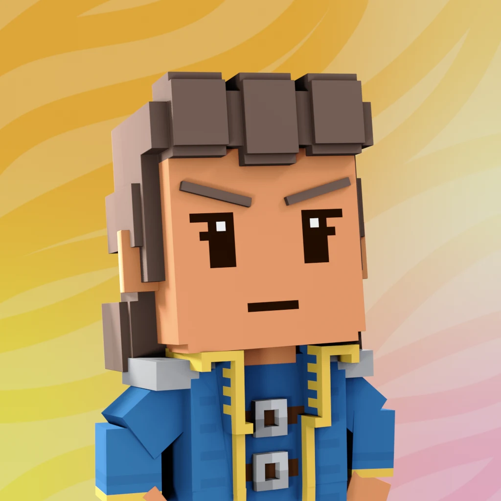 Pirate #636 voxel render