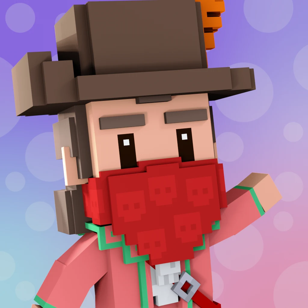 Pirate #6363 voxel render