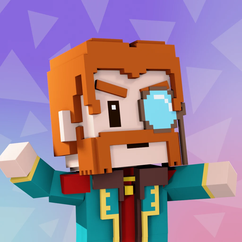 Pirate #6364 voxel render