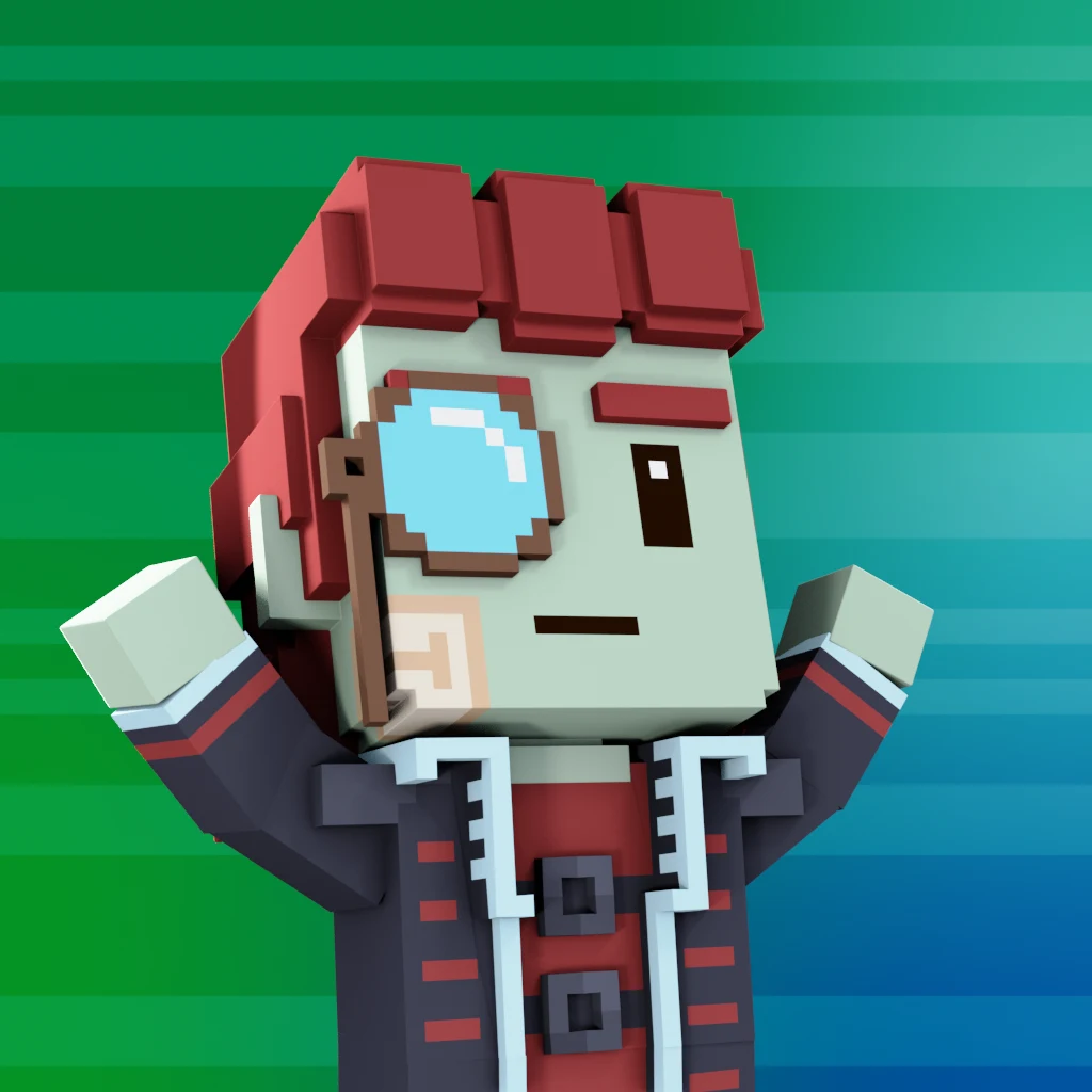 Pirate #6369 voxel render