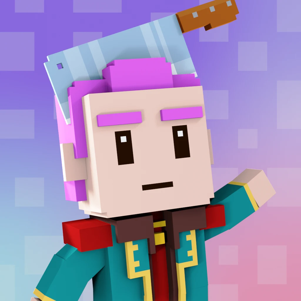 Pirate #637 voxel render