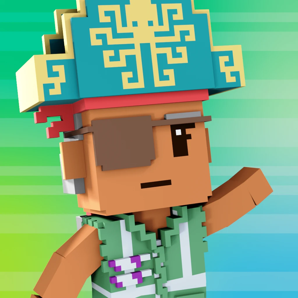 Pirate #6375 voxel render