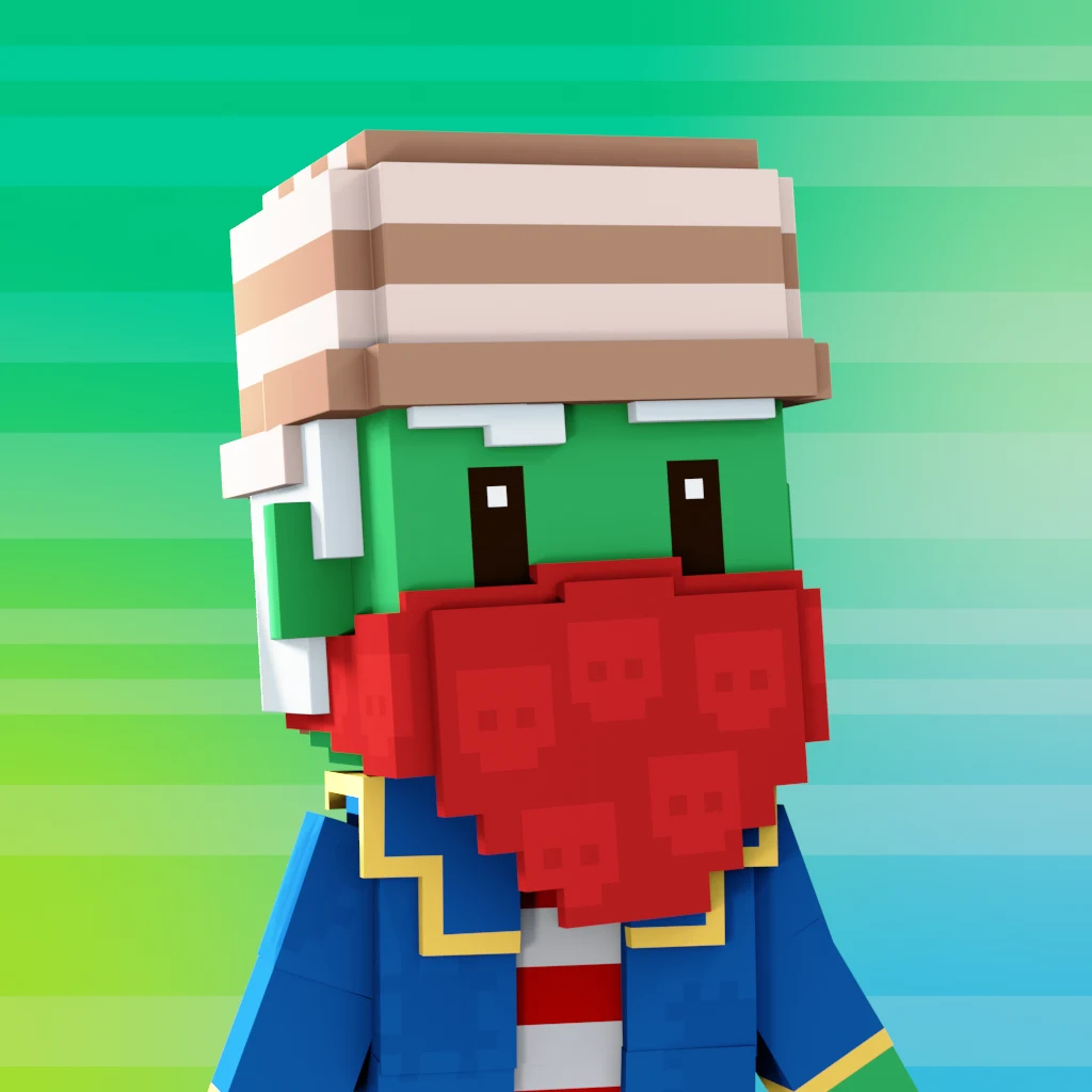Pirate #638 voxel render