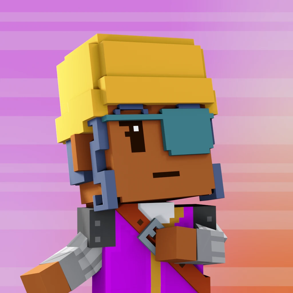 Pirate #6387 voxel render