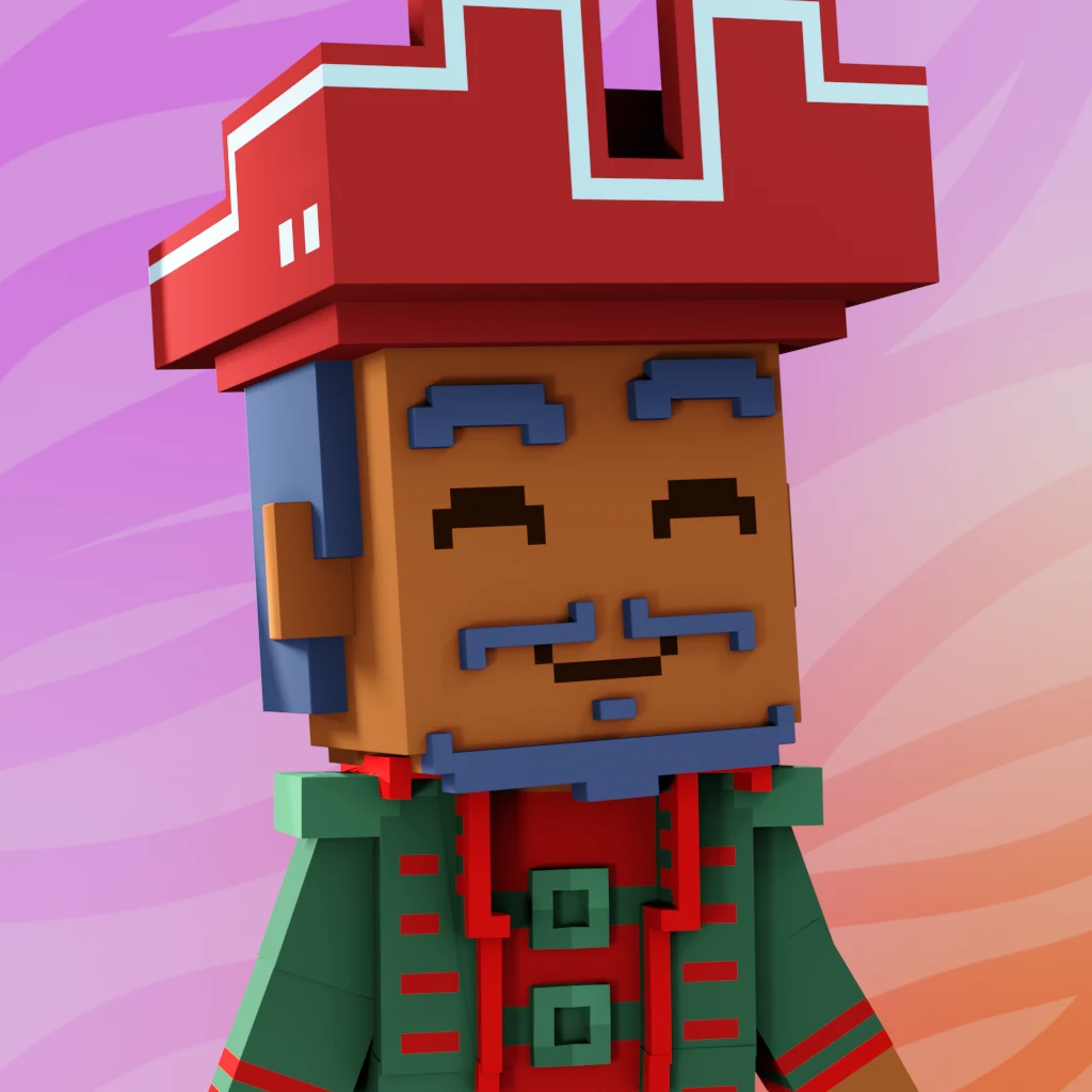 Pirate #6389 voxel render