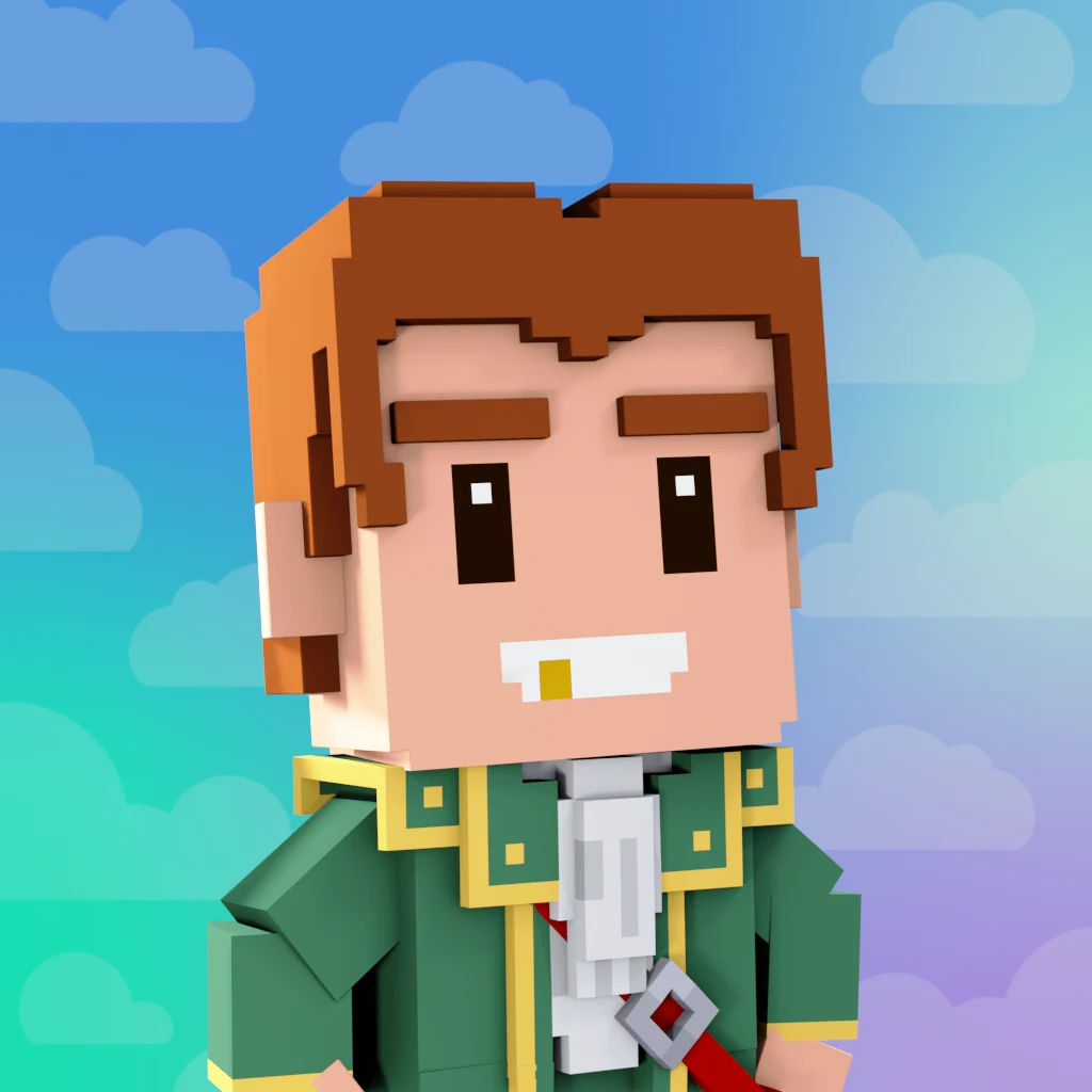 Pirate #6390 voxel render