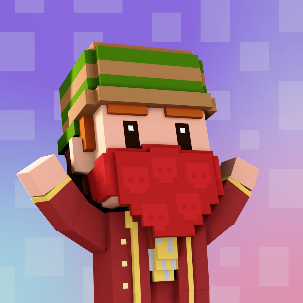 Pirate #6392 voxel render