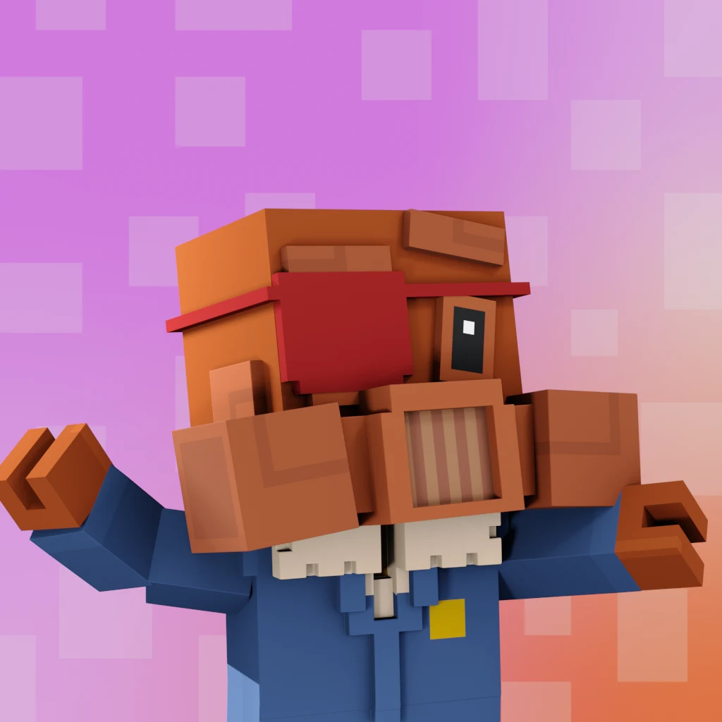 Pirate #6407 voxel render