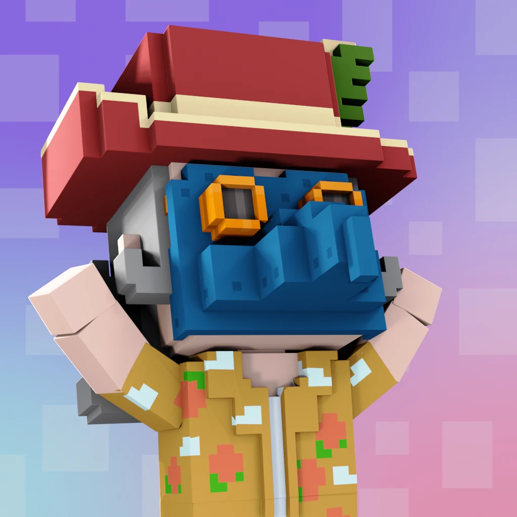 Pirate #6409 voxel render