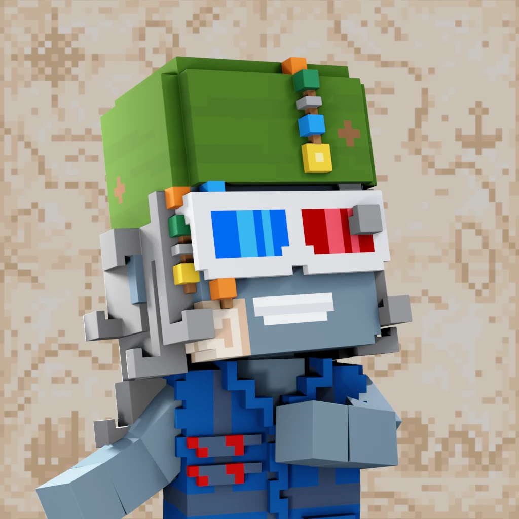 Pirate #641 voxel render