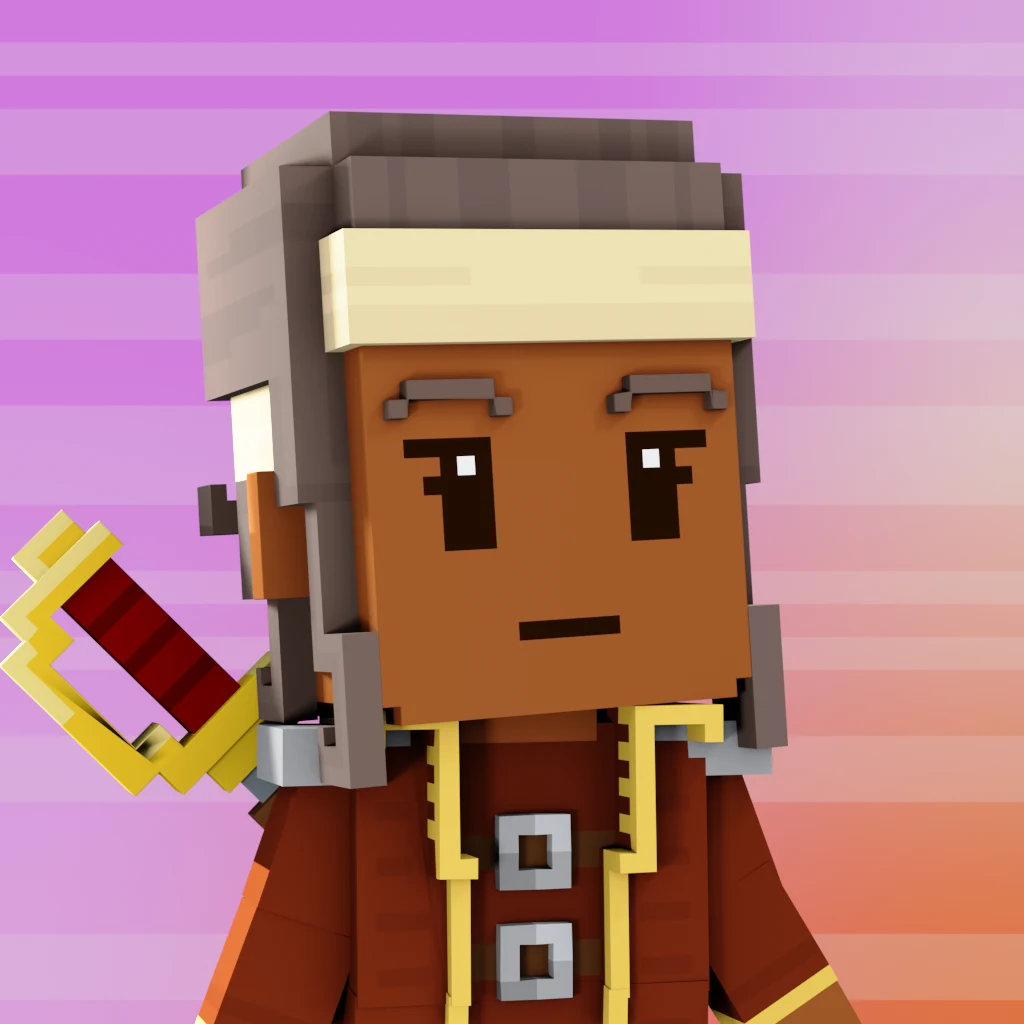 Pirate #6411 voxel render