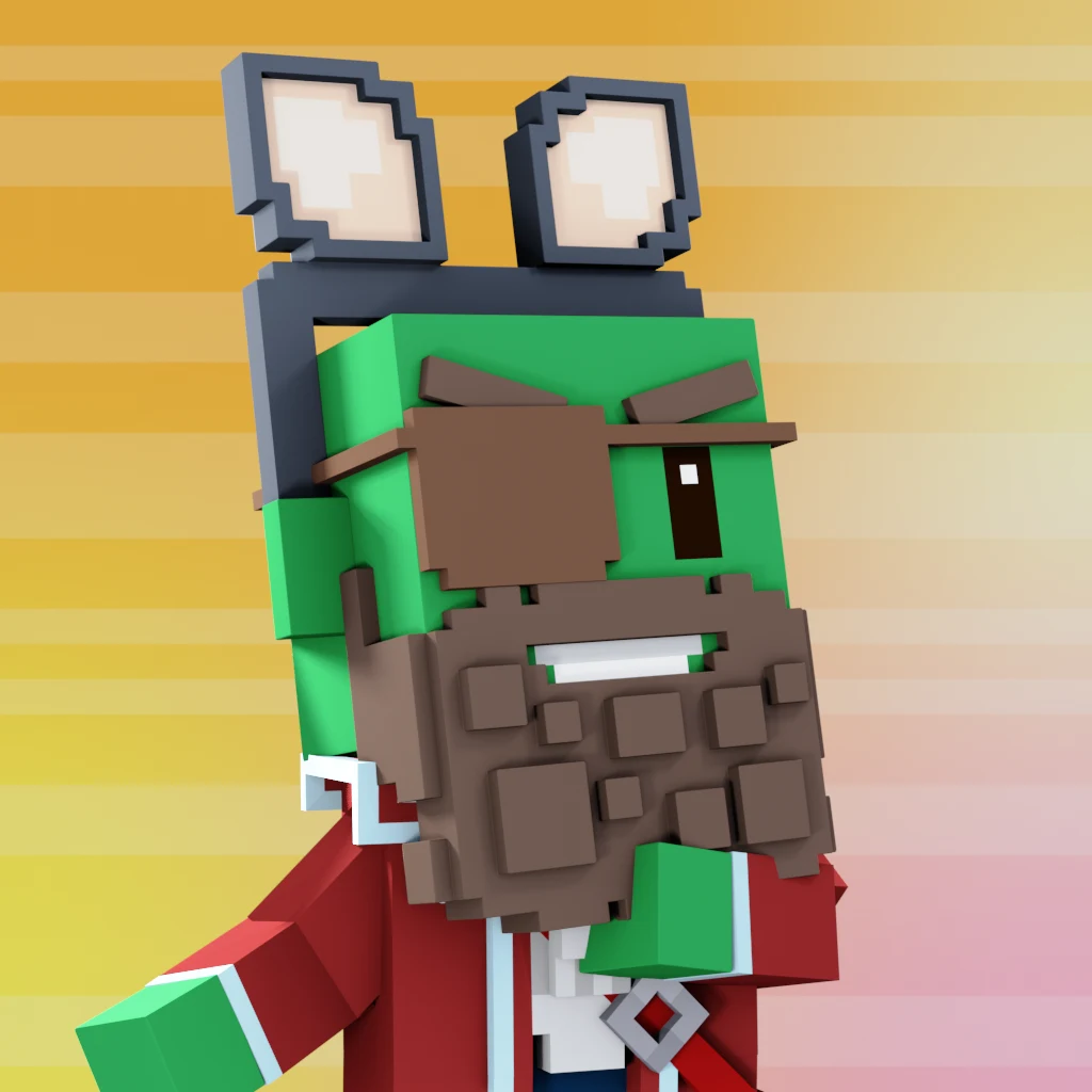 Pirate #6413 voxel render