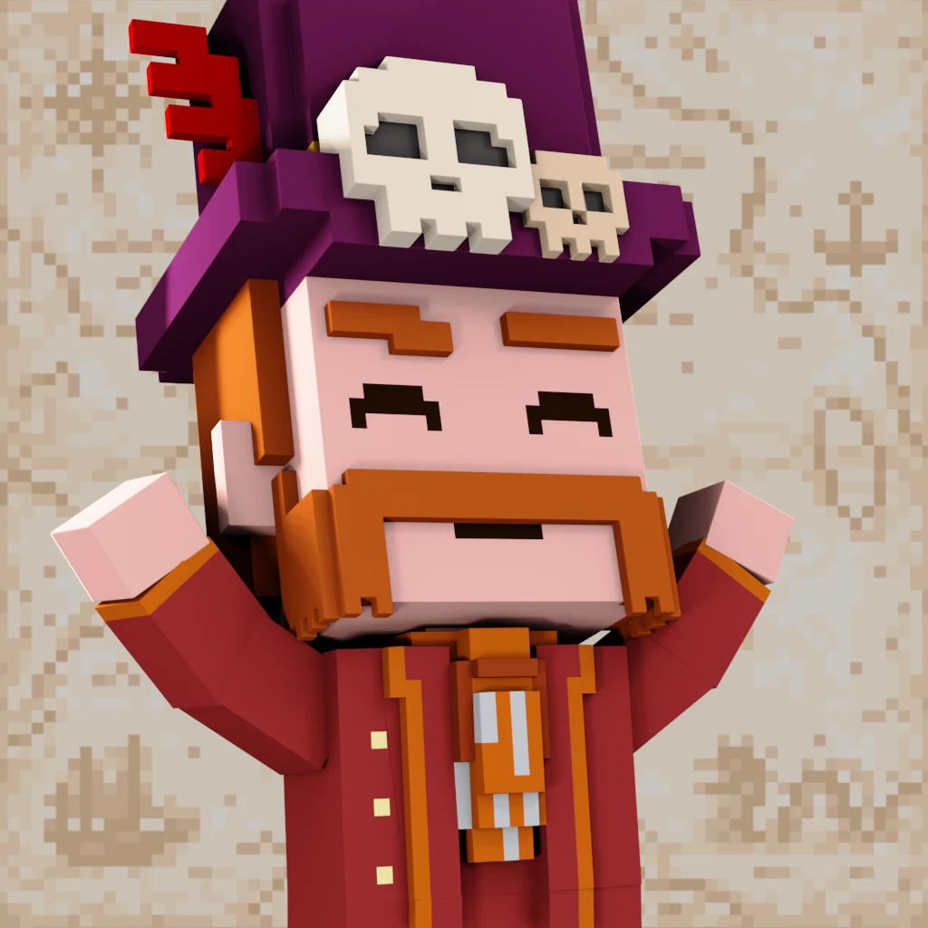 Pirate #6417 voxel render