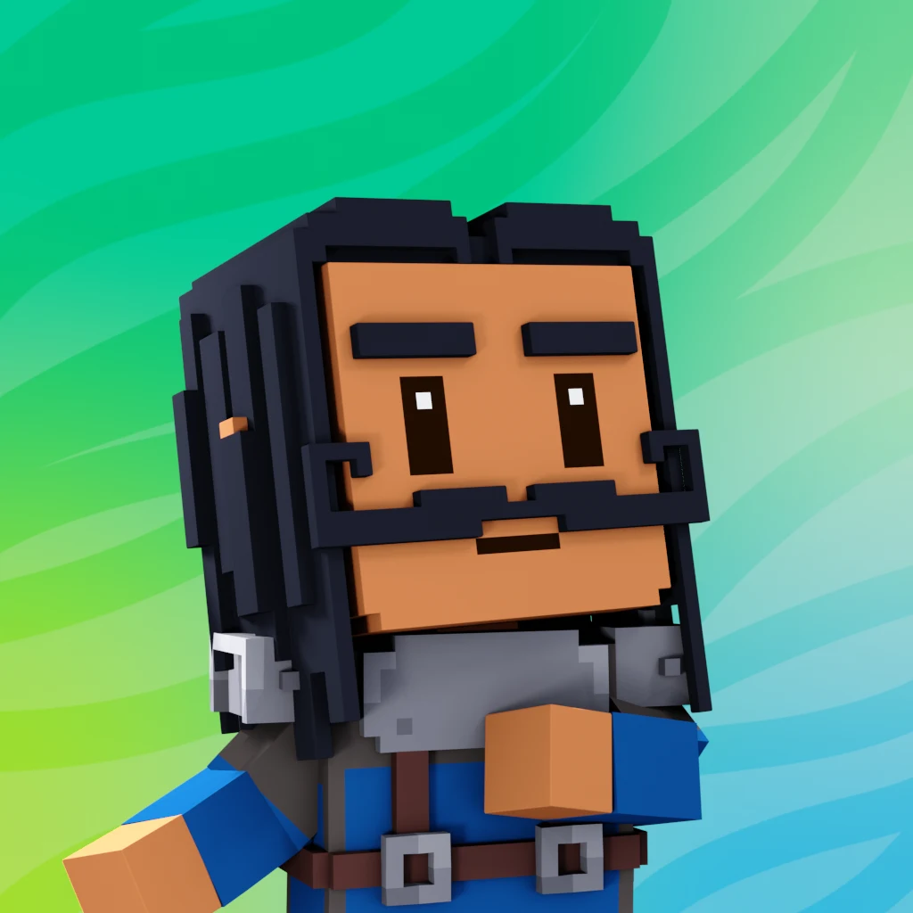 Pirate #642 voxel render