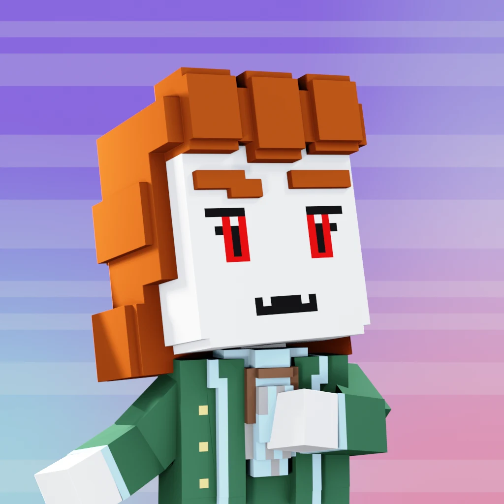 Pirate #6421 voxel render