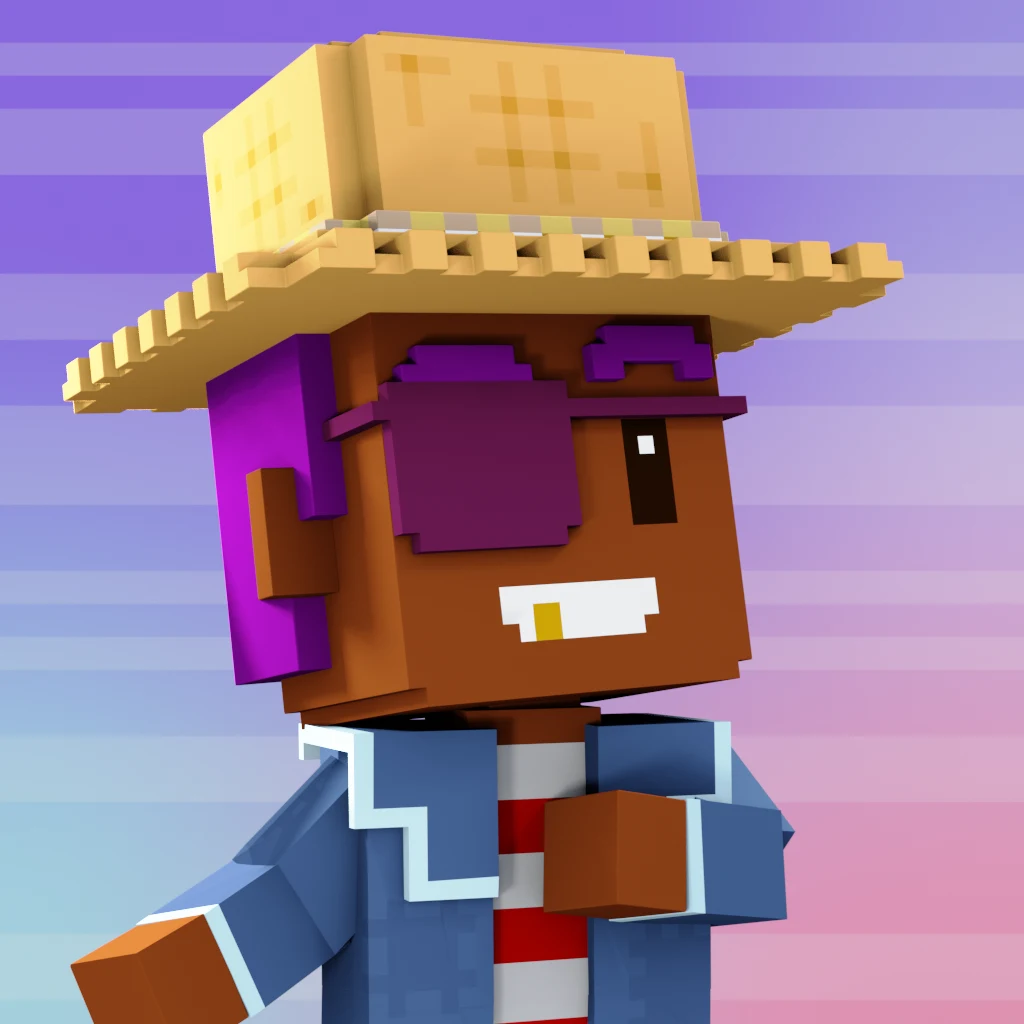 Pirate #6433 voxel render