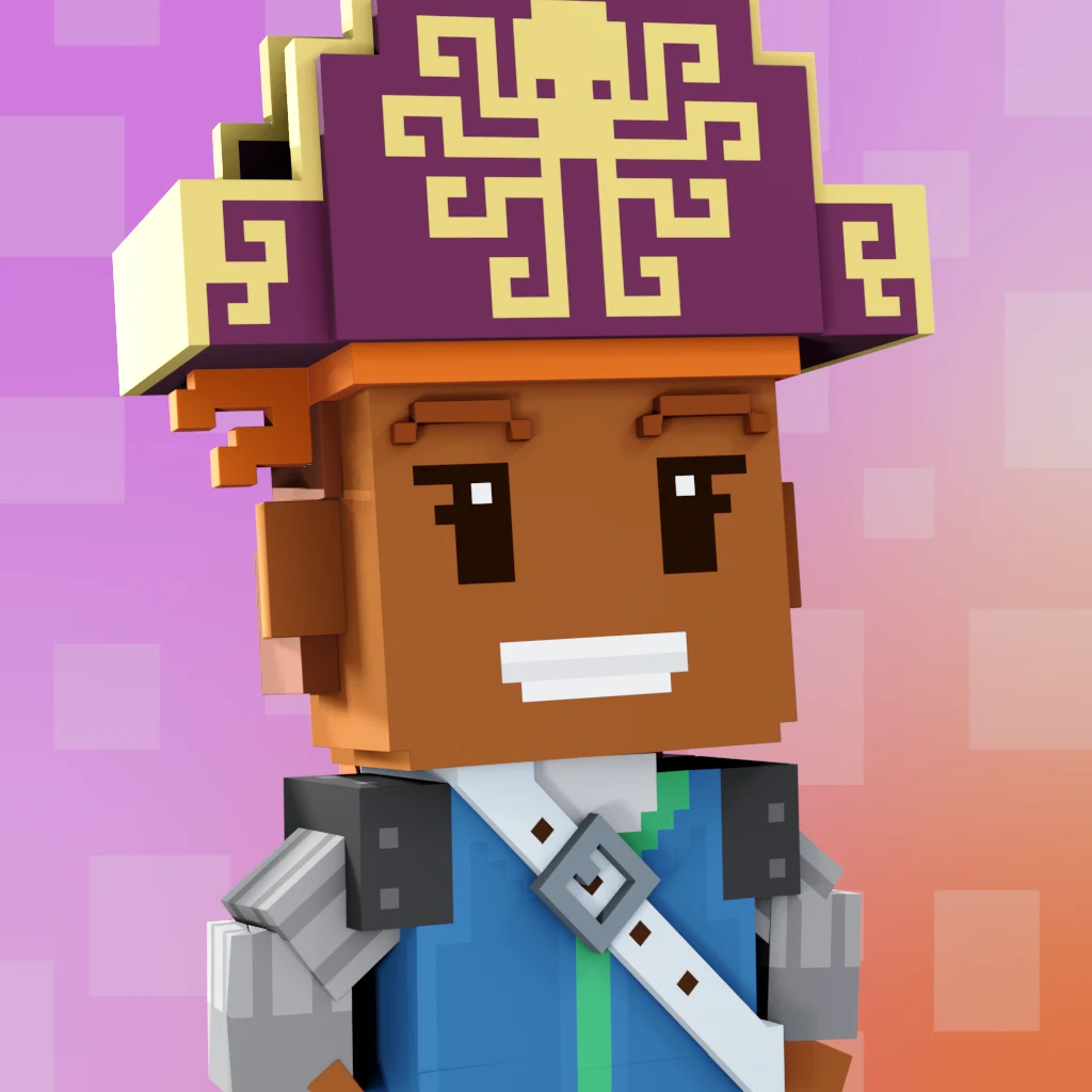 Pirate #6434 voxel render