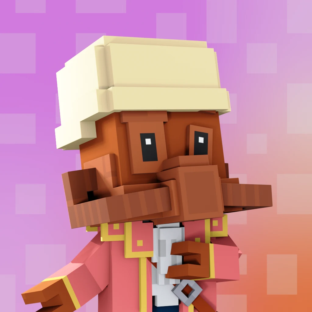 Pirate #6438 voxel render