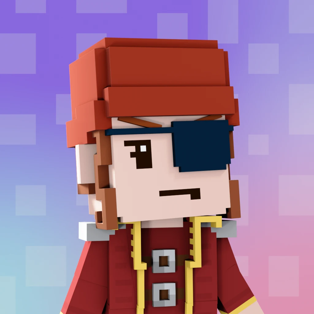 Pirate #6442 voxel render
