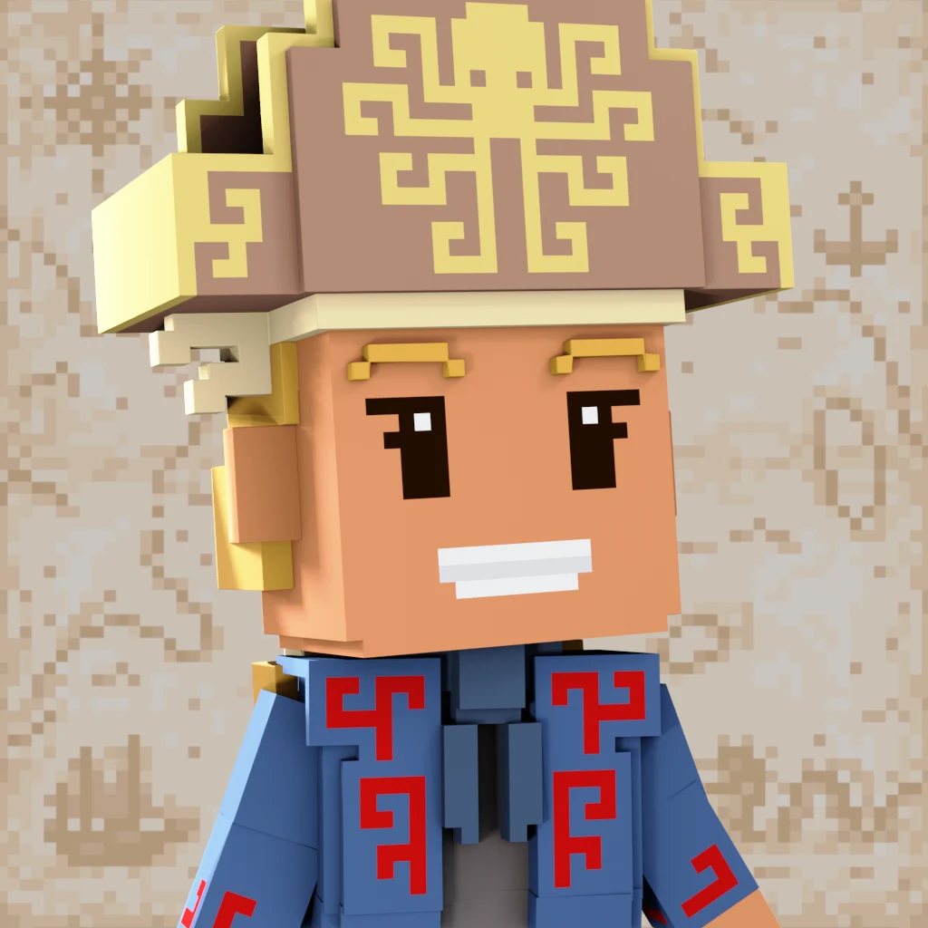 Pirate #6448 voxel render