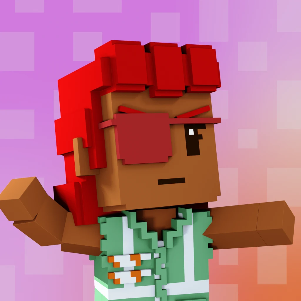 Pirate #6457 voxel render